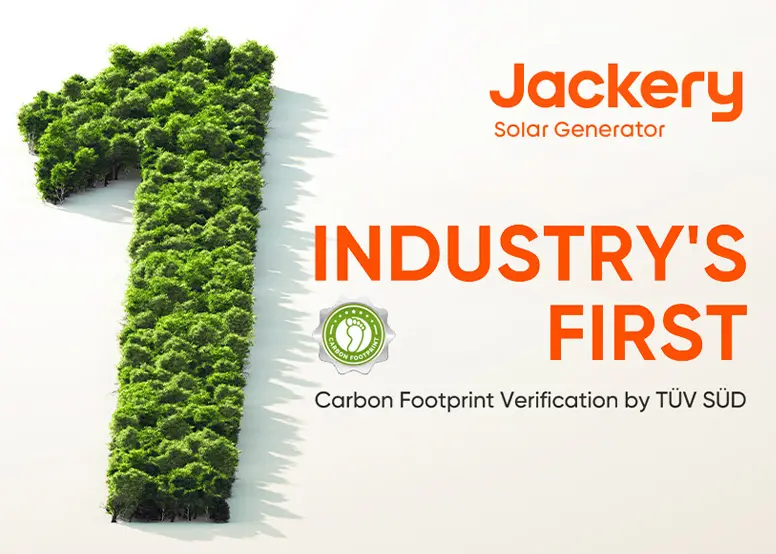 Jackery's Multiple Products Receive Carbon Footprint Verification from TÜV SÜD