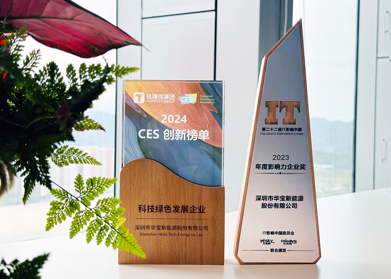 引领高质量绿色发展，华宝新能荣膺钛媒体“科技绿色发展企业”等两项大奖